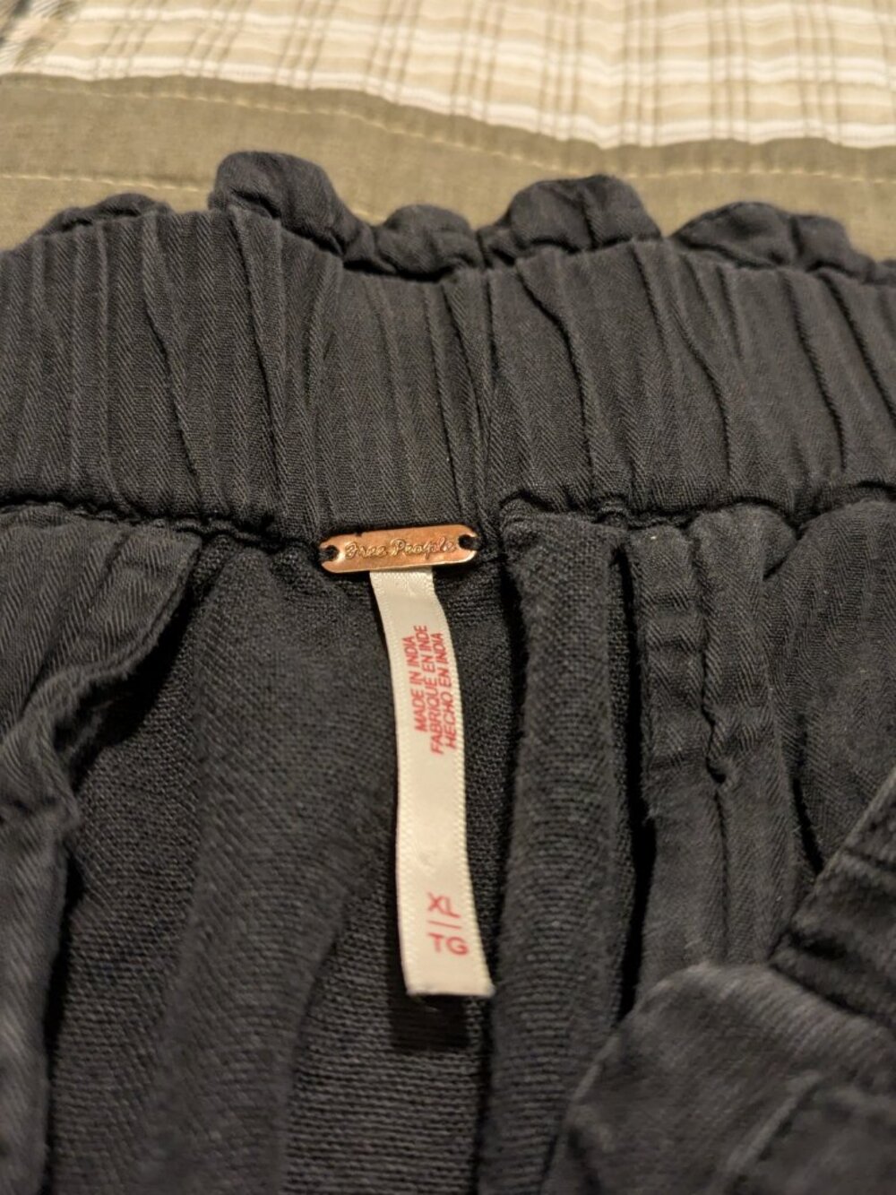 Free People Sky Rider Black Straight Leg Utility Pants Size XL - Picture 5 of 7